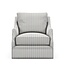 Kara Swivel Chair 11955-89 (Grey/Tan Stripe)