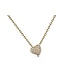 Simply Elegant Boutique Small Heart Necklace 14KY-0.08CTW