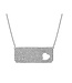 Simply Elegant Boutique Rectangle w/ Heart Cutout Necklace 14KT - 1.30CTW