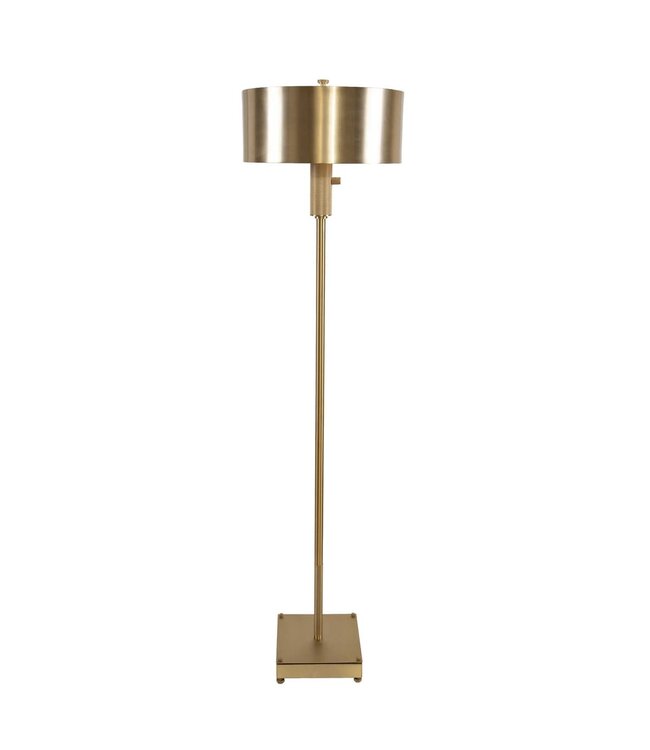 Knurl Floor Lamp Brass