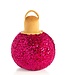 Merry Bauble Pillow Sequin Magenta - Small