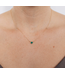 Anzie Bonheur Emerald Circle Drop Necklace