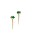 Anzie Bonheur Chain Earrings Emerald