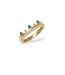 Anzie Cleo Crown Pave Diamond & Emerald Ring Size 7