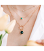Anzie Cleo Square Emerald Necklace