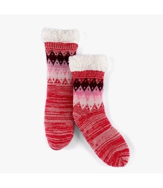 Shiraleah Jules Slipper Socks Red