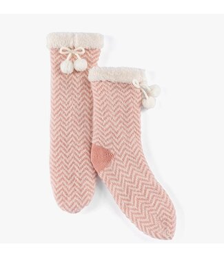 Yancy Slipper Socks Blush