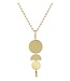 Triple Geo Necklace Gold
