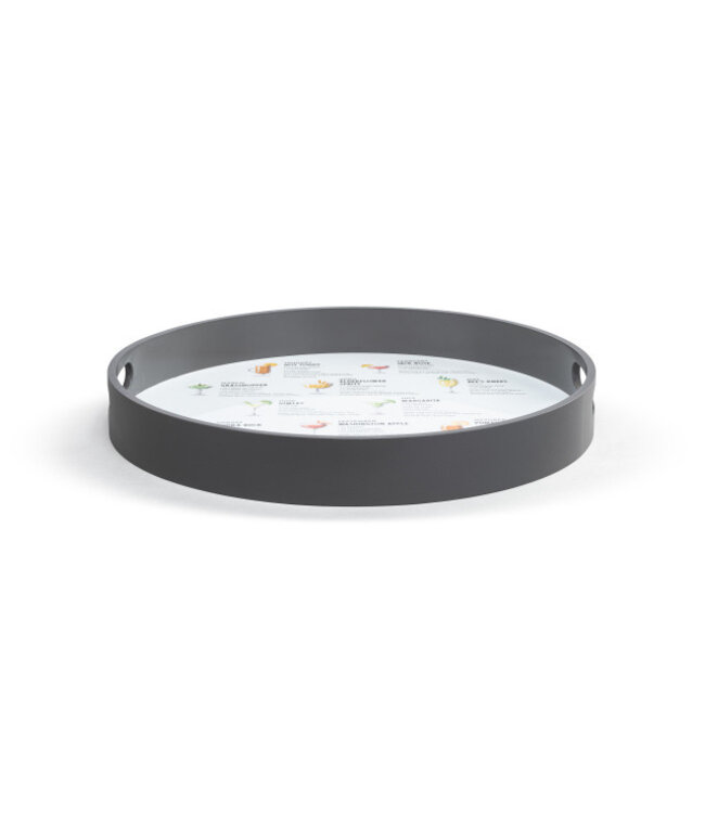 Demdaco Cocktail Calendar Round Serve Tray