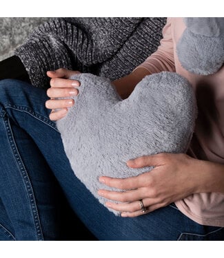 Demdaco Warming Heart Pillow Gray