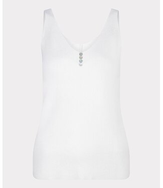 Camisole with Buttons Off White