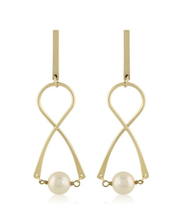 L George Twisty Pearl Drop