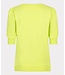 Puff Sleeve V-Neck Sweater Pastel Yellow