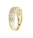 Simply Elegant Boutique Triple Row Diamond Ring 14KW-0.33CTW