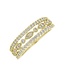 Simply Elegant Boutique Triple Row Diamond Ring 14KW-0.33CTW