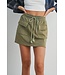 Washed French Terry Skirt Olive