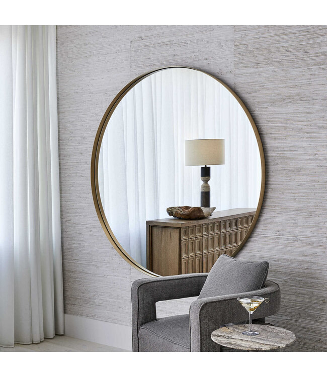Padria Mirror Round Brass 60"