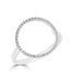 Metrica Circle Outline Ring 14KT-0.11CTW
