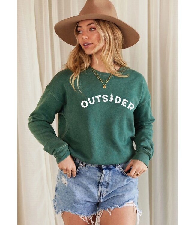 Outsider Sweatshirt Dusty Forest