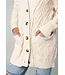 Oversized Cable Knit Cardigan Natural