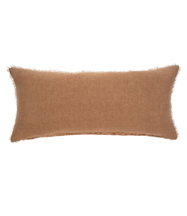 Lina Linen Pillow Terracotta 14 x 31