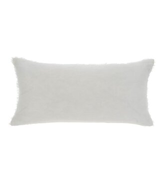 Lina Linen Pillow Ivory 14 x 31