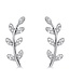 Simply Elegant Boutique Leaf Stud Earring 14KT- 0.13 CTW