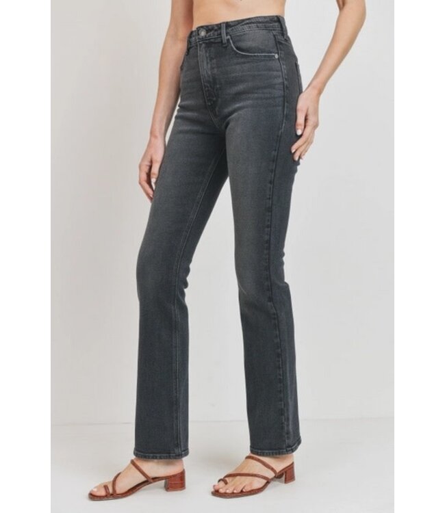 Skinny Boot Cut Jean Washed Black