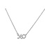 Simply Elegant Boutique Charmed XO Pendant Necklace 14KT-0.07CTW