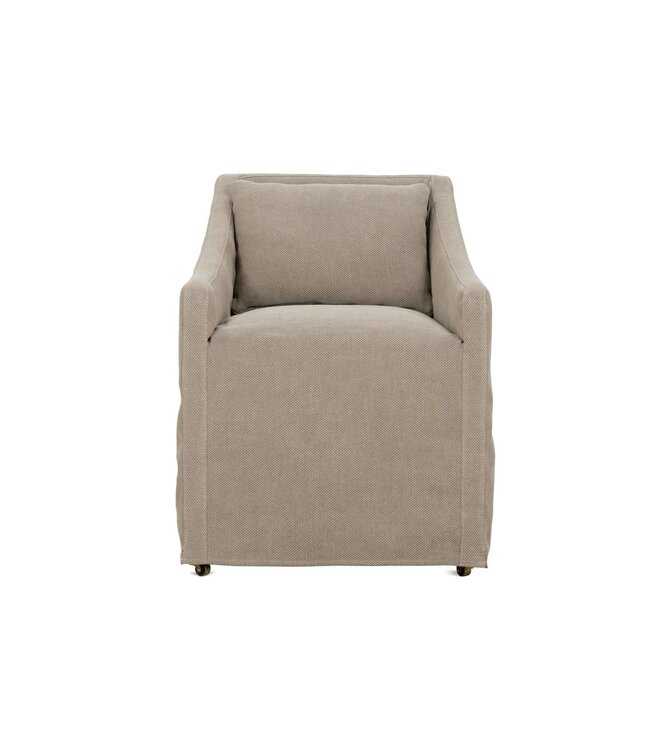 Odessa Slipcover Dining Chair w/ Castors 20337-57