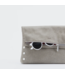 Hammitt VIP Leather Clutch Pewter/Brushed Silver Large