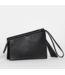 Hammitt Curtis Leather Crossbody Black/Gunmetal