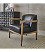 June Accent Chair Black Leather