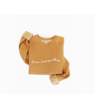 Forever Chasing Sunsets Sweatshirt Heather Mustard