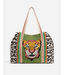 Forestry Leopard Embellished Tote