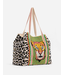 Forestry Leopard Embellished Tote