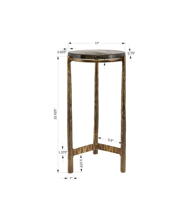 Eternity Accent Table Brass