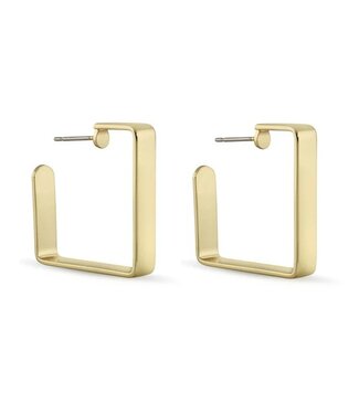 L George Simple Square Sandra Earrings