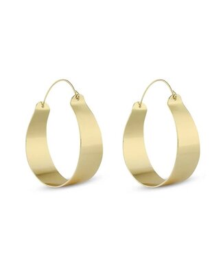 L George XL Swing Hoops Gold