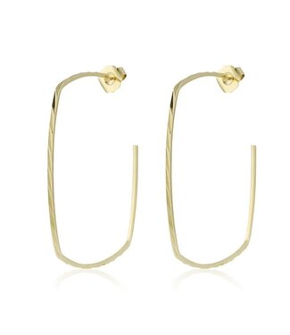 L George Sally Squares Earring Gold