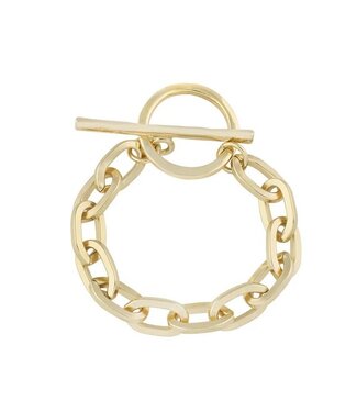 L George Alexa Toggle Bracelet Gold