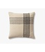Wells Pillow Cream/Black 22 x 22"