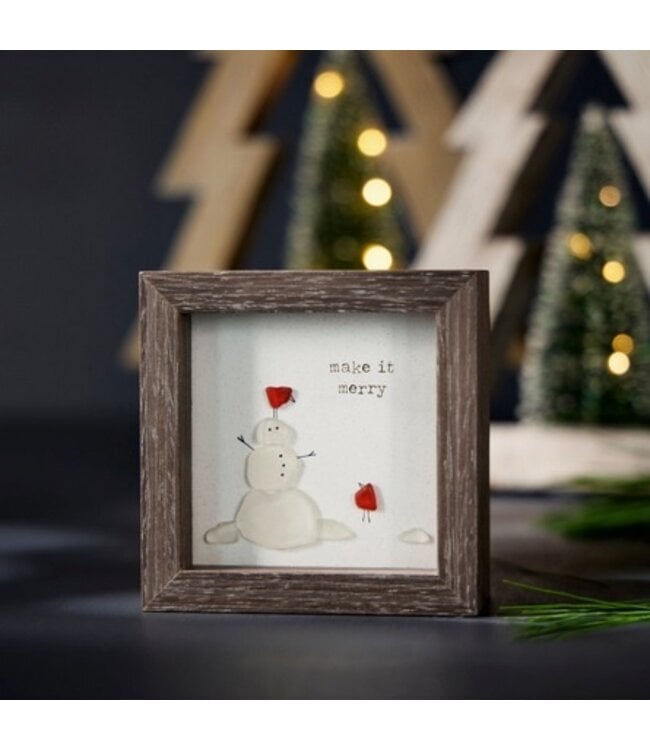 Make It Merry Shadow Box 4 x4"