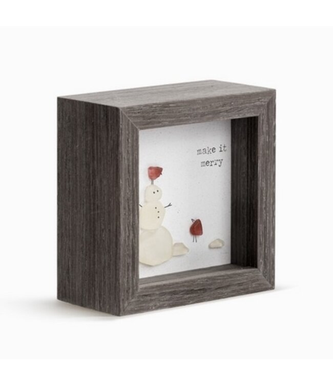 Make It Merry Shadow Box 4 x4"
