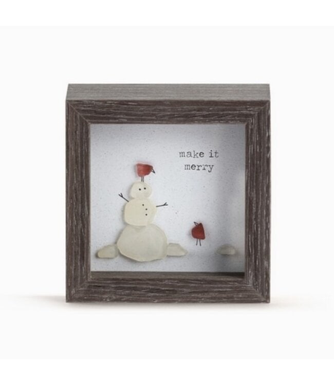 Make It Merry Shadow Box 4 x4"