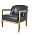 June Accent Chair Black Leather
