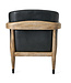 June Accent Chair Black Leather