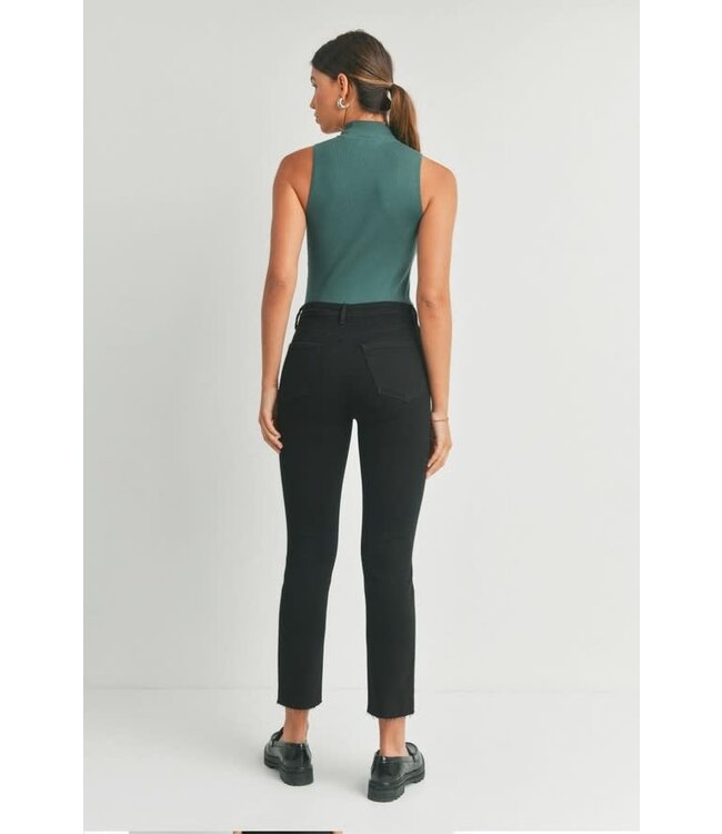 Clean Slender Straight Jean Black