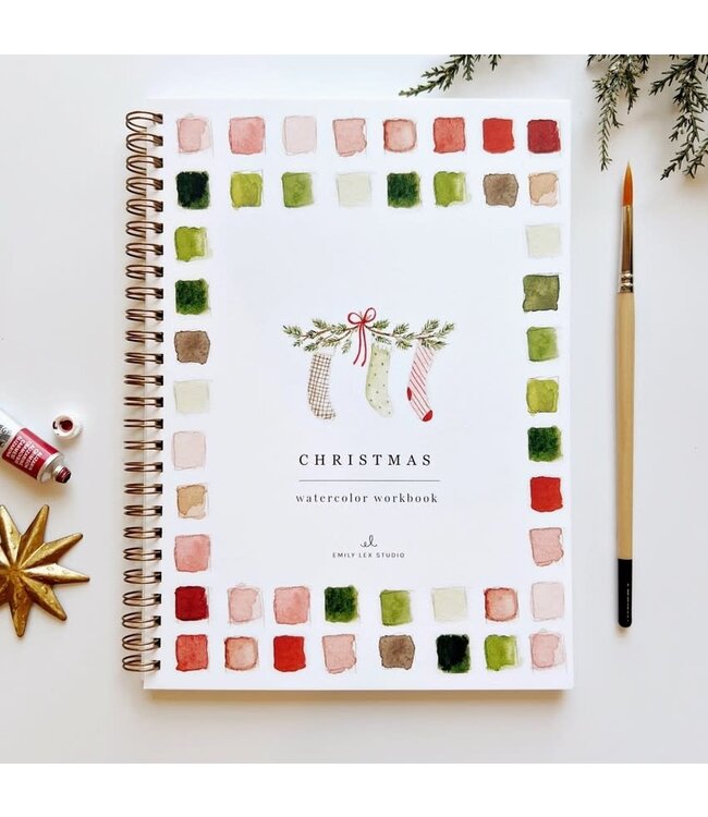 Emily Lex Studio Christmas Watercolor Workbook