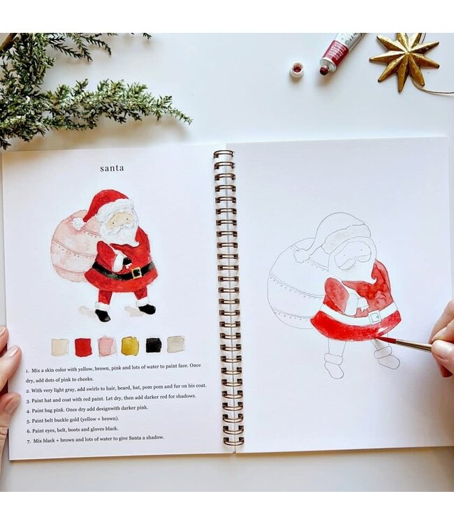 Emily Lex Studio Christmas Watercolor Workbook